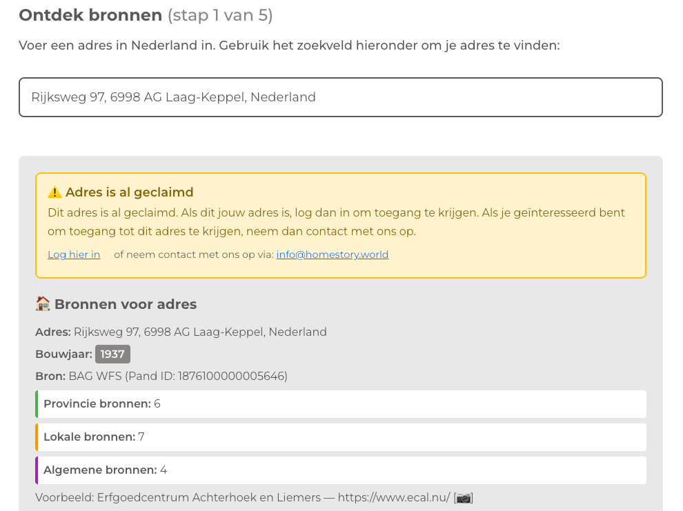 🕵 Is je adres al onderzocht? Check het nu.